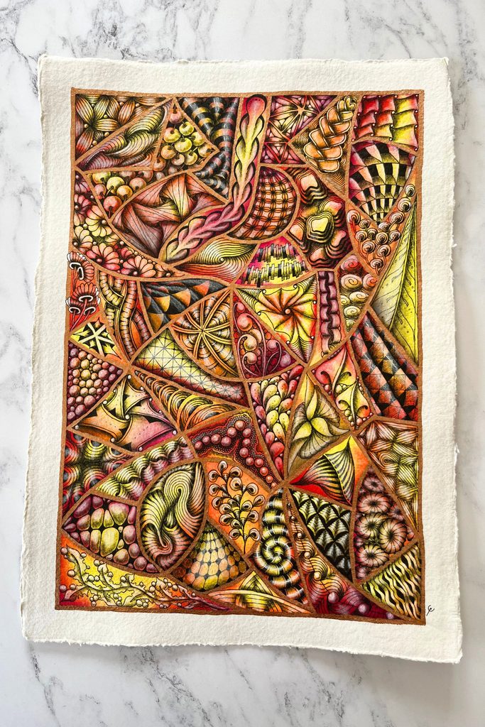 Zentangle Project Pack 01: Sakura Gelly Roll White - Ivy's Corner
